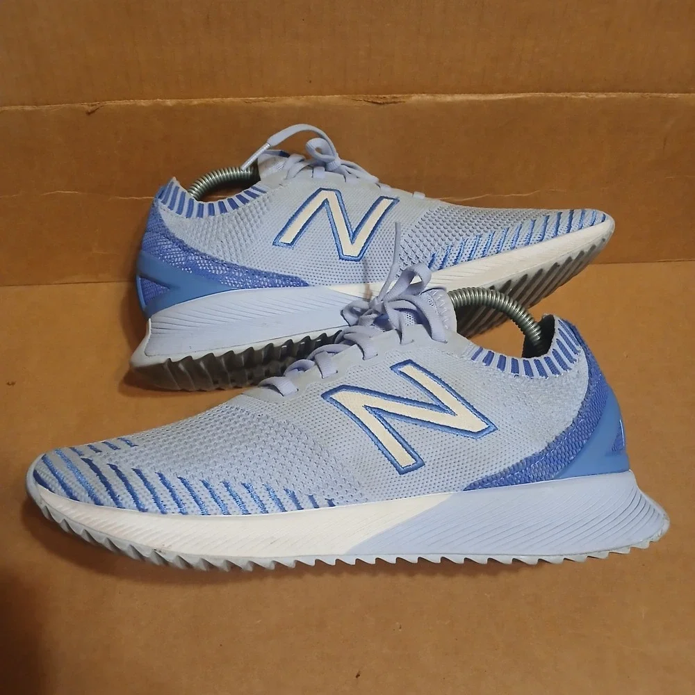New Balance FuelCell Echo Women 8.5 Blue White Running Shoes Sneakers Walking